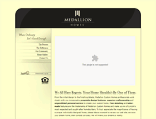 Tablet Screenshot of medallioncustomhomes.com